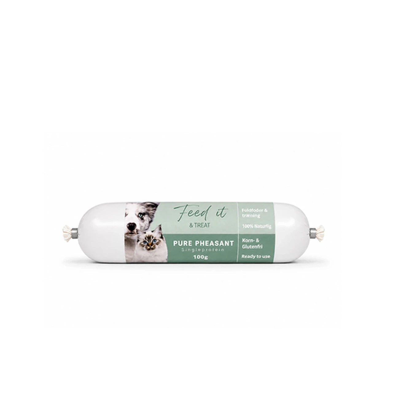 Feedit & Treat Pure fasan 100 g - naturlig fasanskærepølse til hund og kat